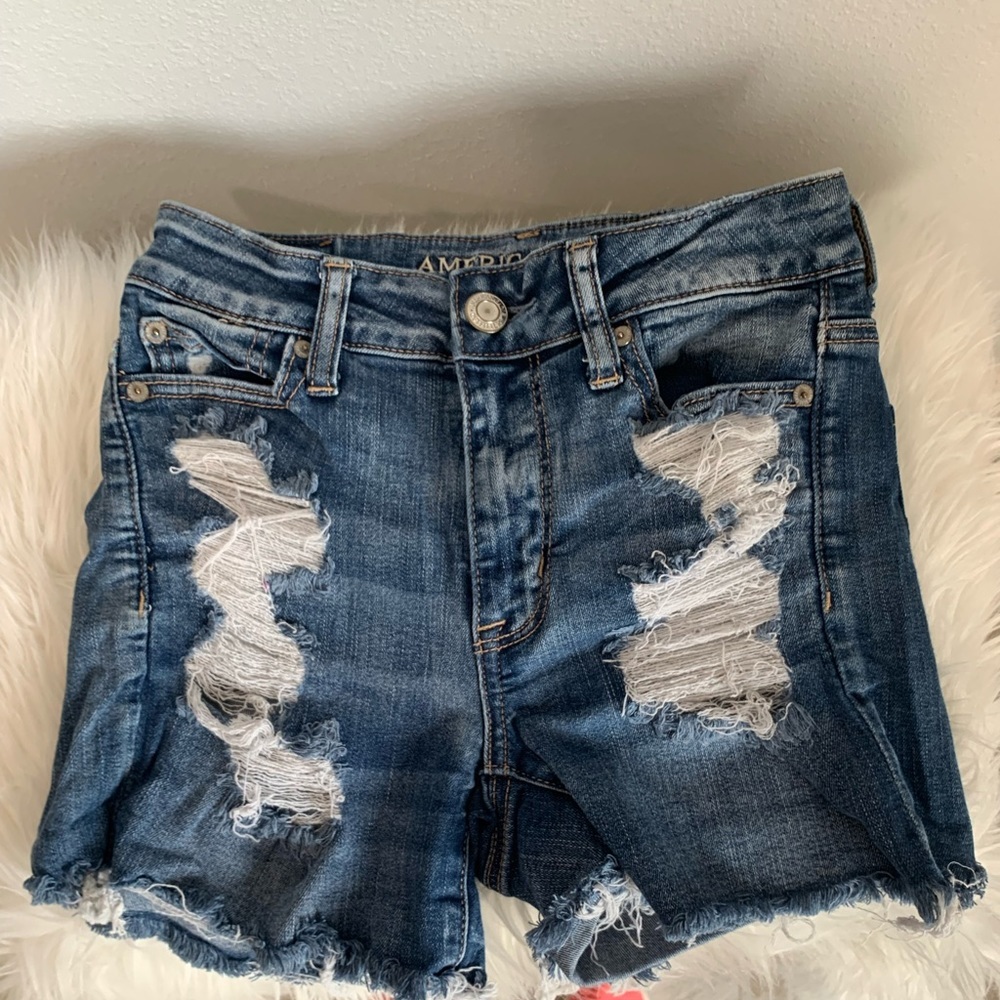 Women’s American Eagle Outfitters Stretch Denim Shorts.‎ Size 0 (980D)